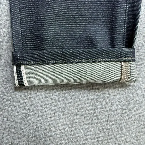 Uniqlo Selvedge Jeans 29x26 Blue Slim Straight Japanese Kaihara Denim - Picture 12 of 16